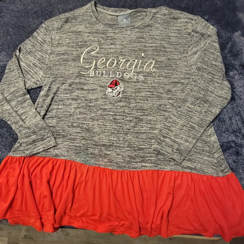 GA BULLDOGS SWEATER DRESS LARGE 12/14